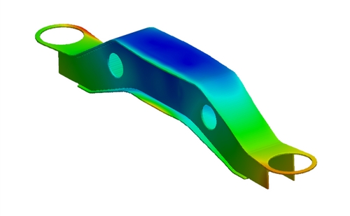 Bogie frame distortion